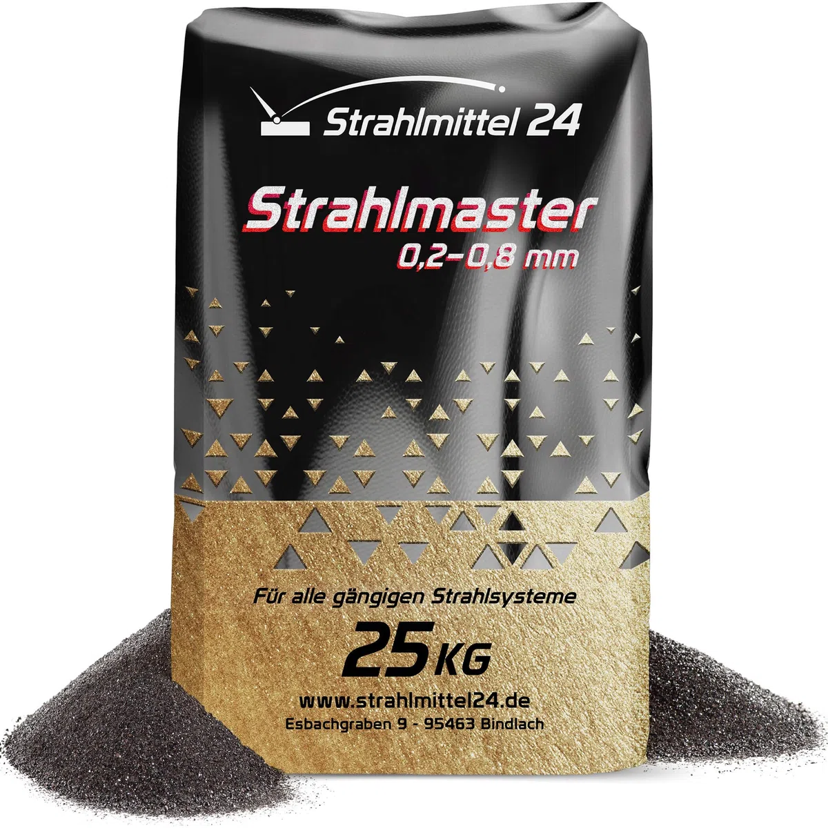 25 kg Strahlmittel Strahlmaster 0,2-0,8 mm