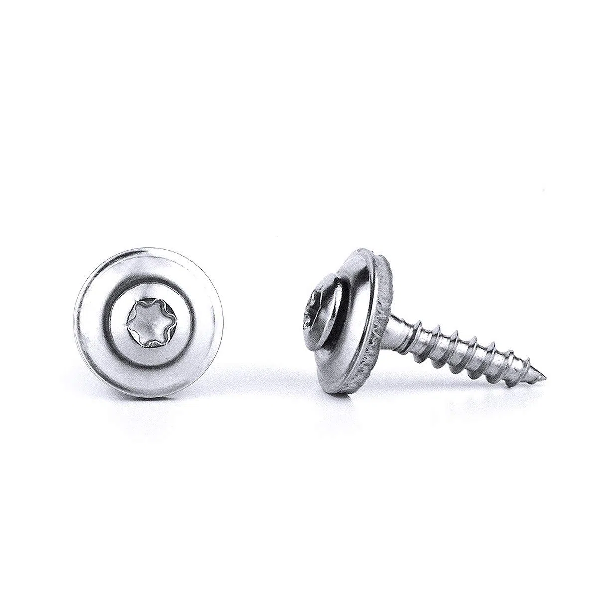 200 Stück Spenglerschrauben 4,5x25 mm TX20 von PROFICA - 15 mm EPDM Dichtscheibe - A2 Edelstahl - DIN7995 - Rostfrei