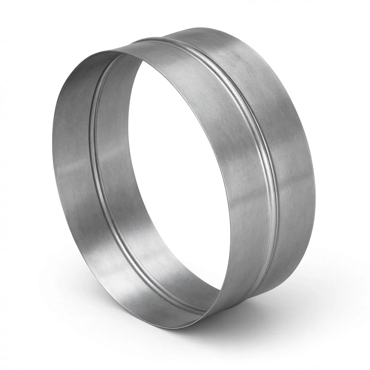 Easy Act Steckverbinder Ø 150 mm, robustes Verbindungsstück aus verzinktem Stahl zur sicheren Verbindung von Lüftungsrohren in Belüftungssystemen