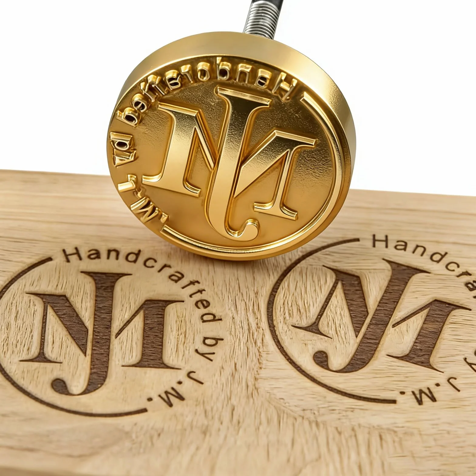 Custom Logo Branding Eisen für Holz Personalisiertes Branding Eisen Wärmestempel Making Kit einschließlich Griff, Holzbearbeitung handgefertigt (2.5x2.5cm)