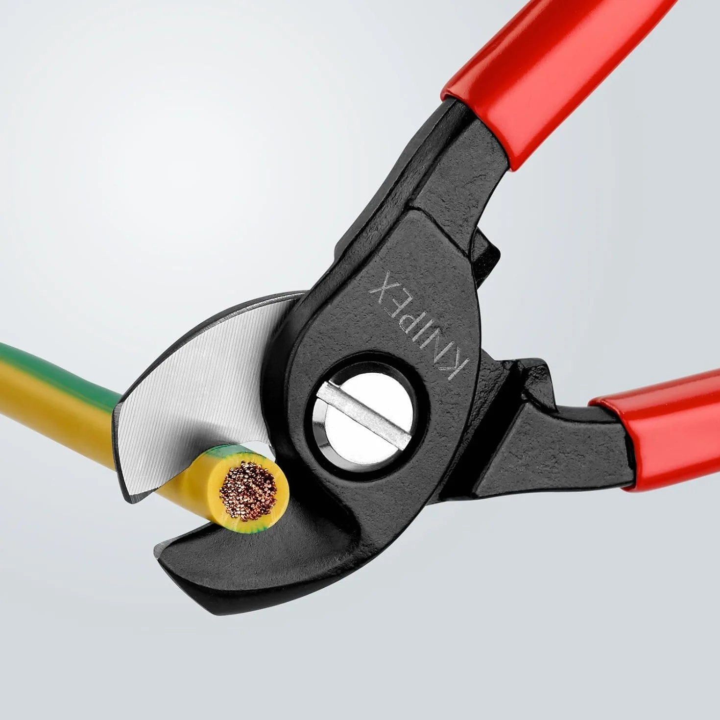 KNIPEX Kabelschere brüniert mit Kunststoff überzogen 165 mm, 95 11 165