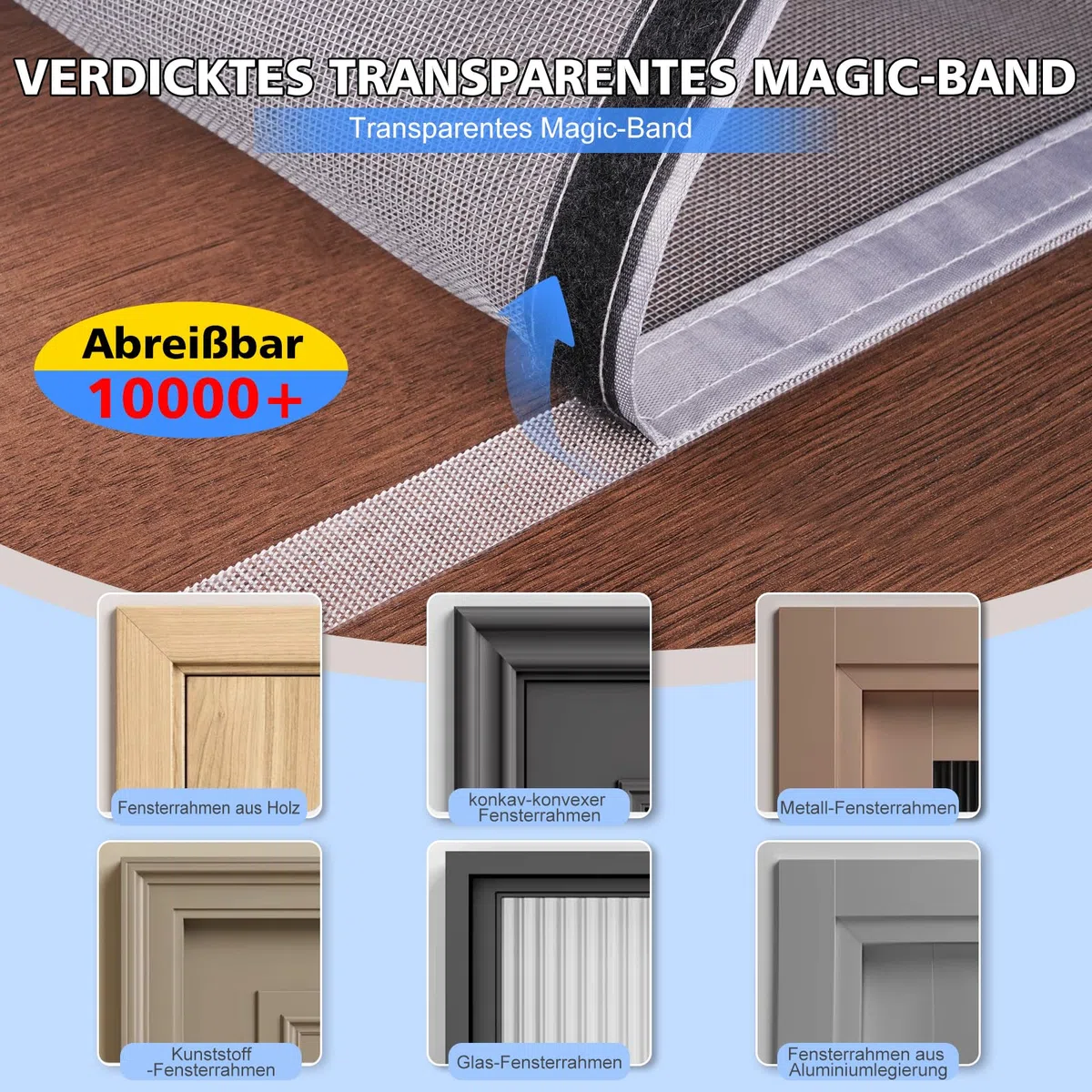 Fliegengitter Fenster Mit halbtransparentem Klettband & Zipper | Individuelle Größen und Farben | Selbstklebender Insektenschutz für Dachfenster | Robust & Atmungsaktiv Moskitonetz