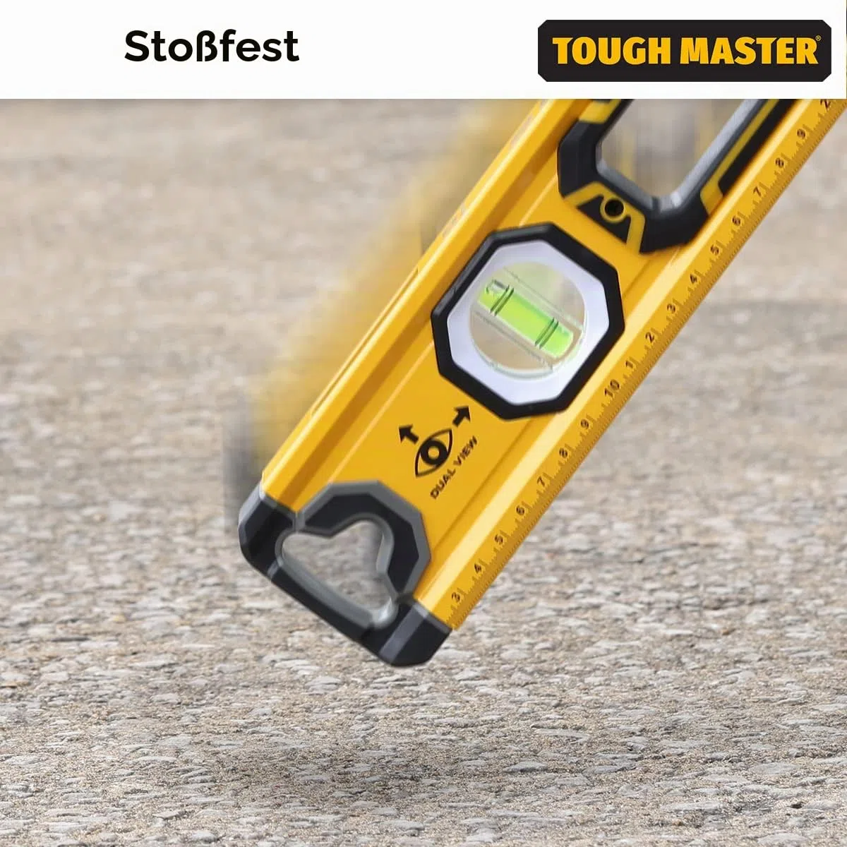 Tough Master 3-teiliges Profi Wasserwaagen Set, magnetisch, 3 Libellen, hohe Genauigkeit, Frontansicht-Fläschchen, stoßfestes Werkzeug, 1200 mm & 600 mm, 250 mm