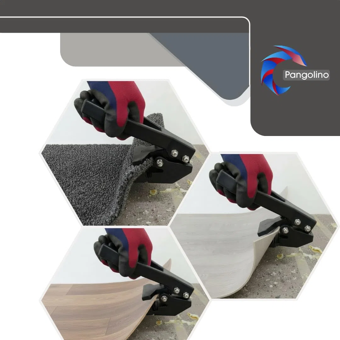 Pangolino Reißklaue Aluminium [90 mm] – Teppich entfernen leicht gemacht | Teppichkralle für PVC, Auslegeware & Bodenbeläge | Ergonomischer Griff | Renovierwerkzeug
