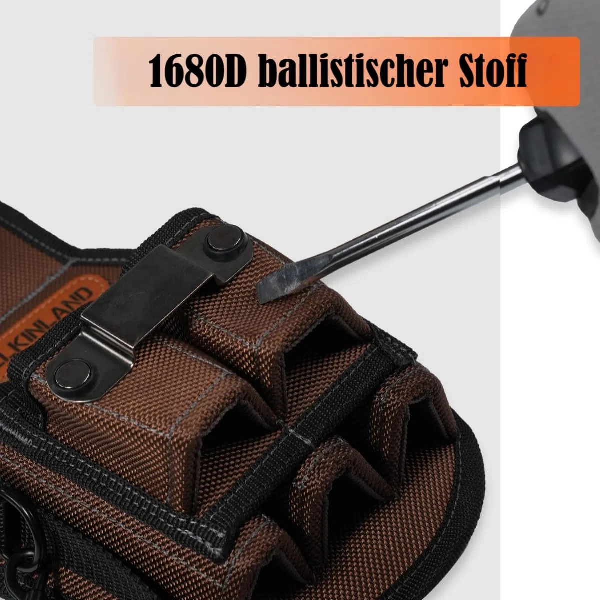 WELKINLAND Werkzeugtasche mit 7 Taschen, Gürtel-Werkzeugtasche, Seitengürtel-Werkzeugtasche, Elektriker-Werkzeugtasche, Elektriker-Gürtel-Werkzeugtasche, kleine Elektriker-Werkzeugtasche,
