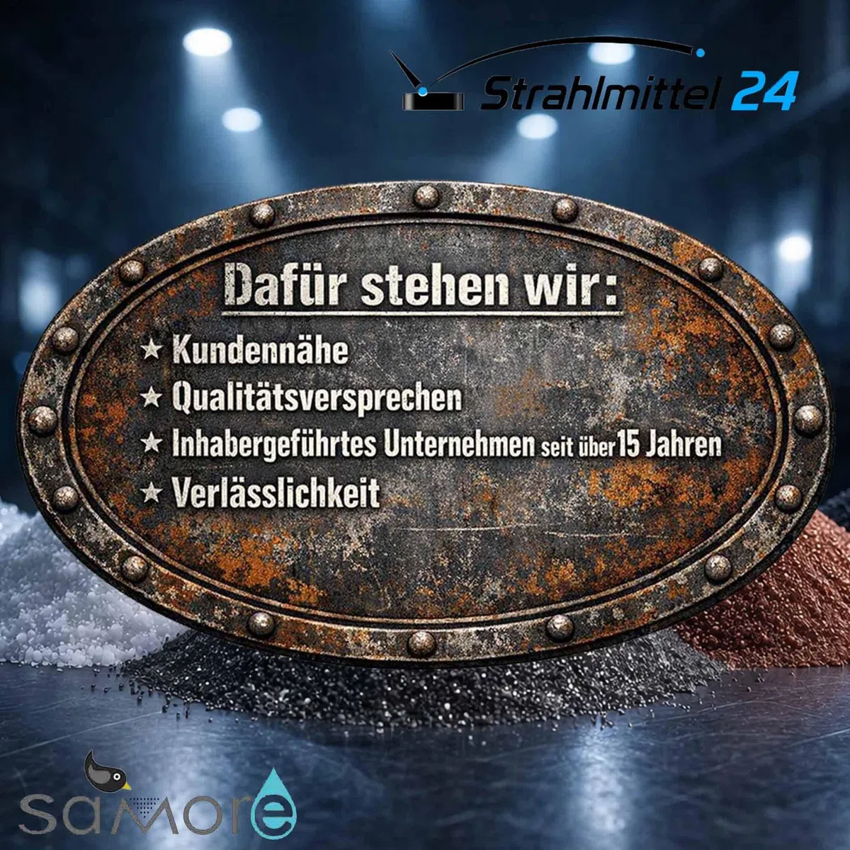 25 kg Strahlmittel Strahlmaster 0,2-0,8 mm
