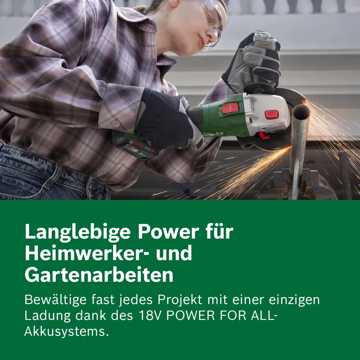 Bosch Ersatz-Akku PBA 18V 2.5Ah W-B (Hohe Kapazität für längere Laufzeit; Kompatibel mit Allen 18V Power for All-Geräten)