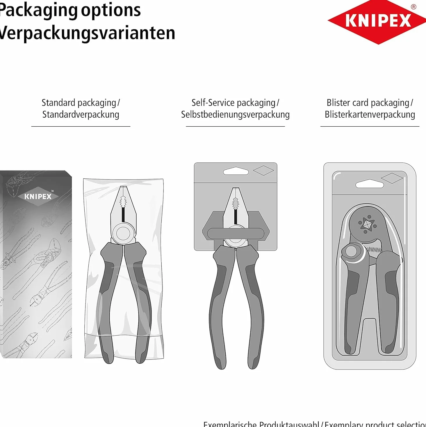 KNIPEX Kabelschere brüniert mit Kunststoff überzogen 165 mm, 95 11 165