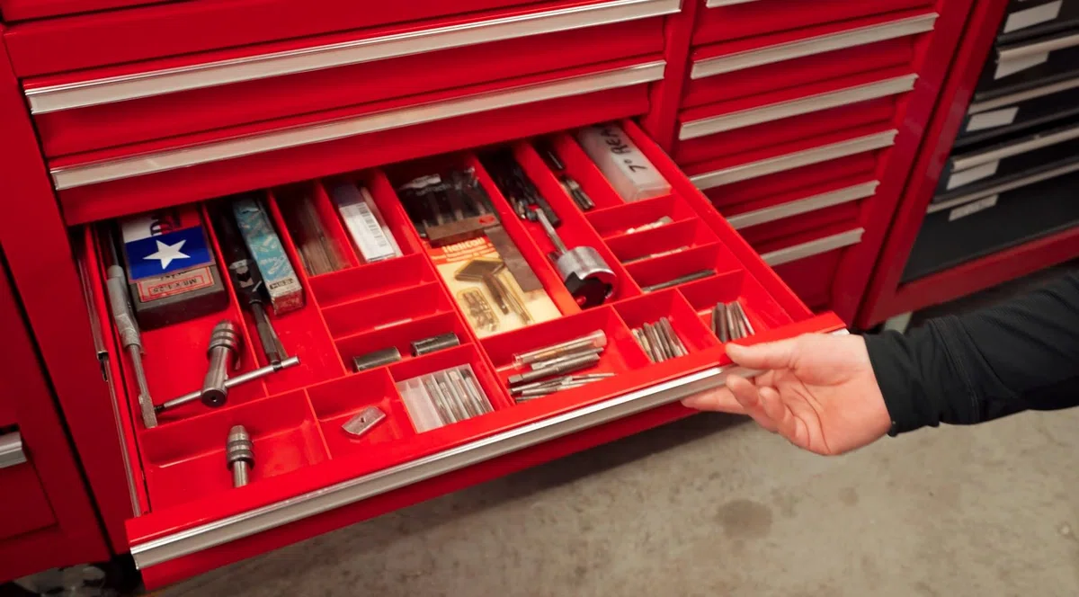 Ernst 5011 Manufacturing Organizer Tablett, 10 Fächer, Schwarz