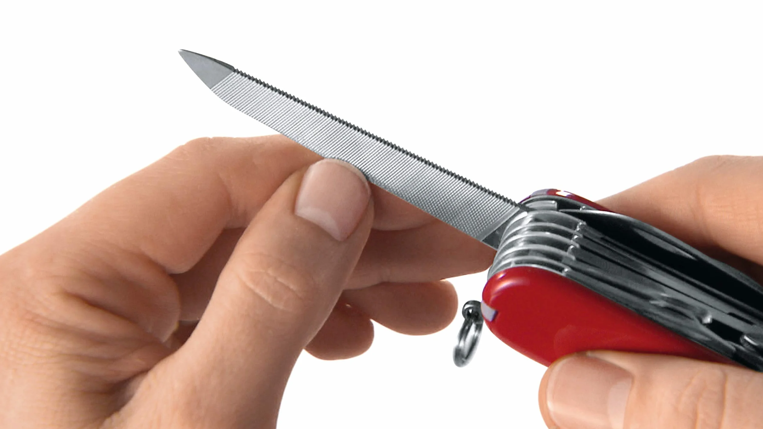 Victorinox Schweizer Taschenmesser Klein, Escort, Multitool, Swiss Army Knife, 6 Funktionen, Klinge, Schraubendreher 2.5 mm, Ring