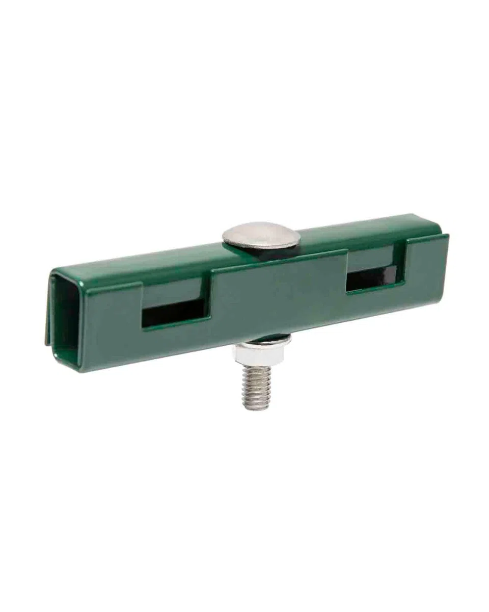U Mattenverbinder RAL 6005 Moosgrün – Doppelstabmattenzaun Verbinder, Gittermattenverbinder, Zaunverbinder U-Form inkl. A2 Edelstahlschraube & Mutter – passend für 6/5/6 & 8/6/8 Doppelstabmatten