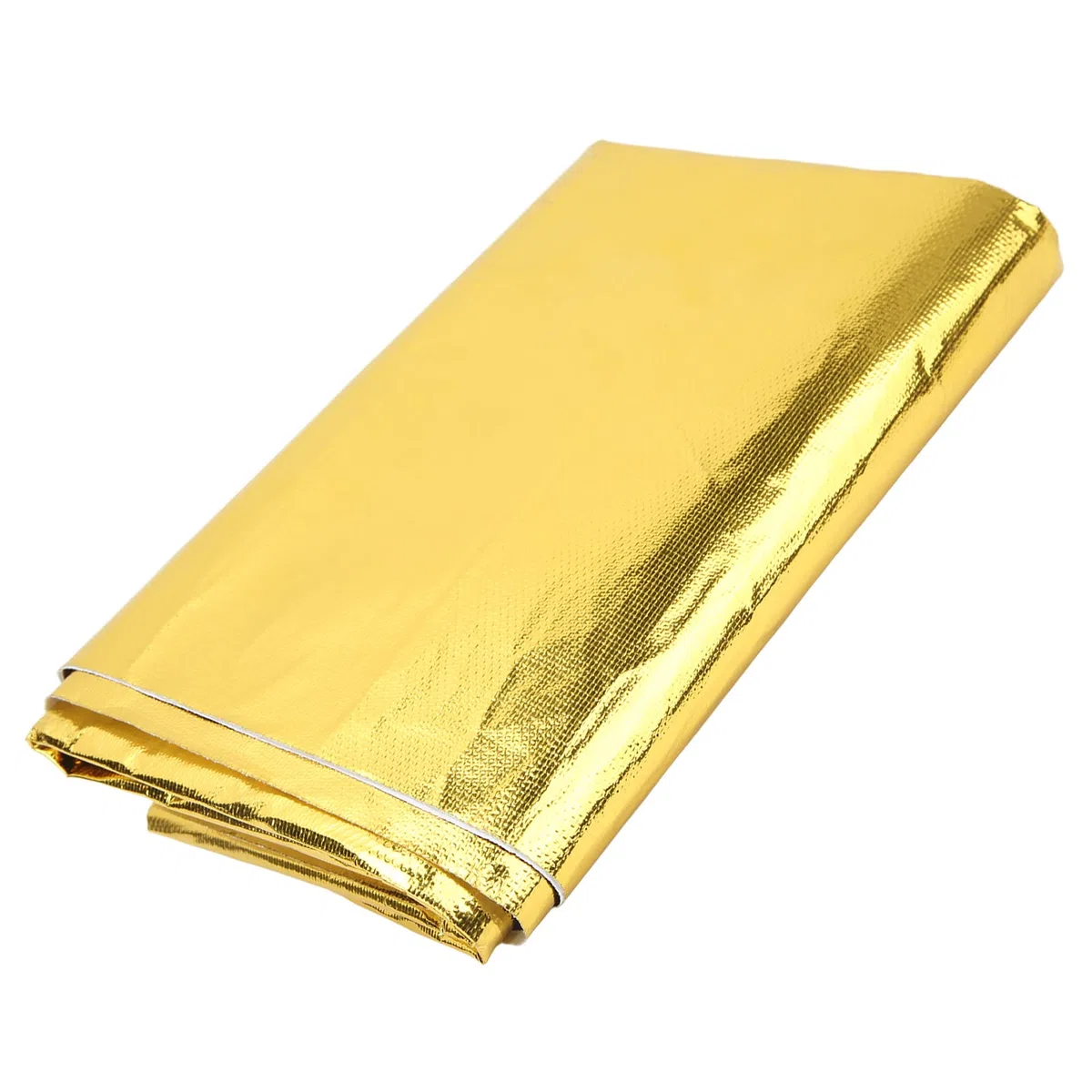 Hitzeschutzfolie, 99 X 119 Cm, Wärmeisolierendes, Reflektierendes, Selbstklebendes Klebeband Zum Umwickeln von Drähten, Kraftstoffleitungen (Gold)