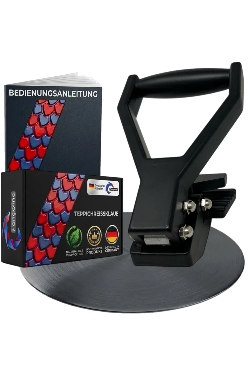 Pangolino Reißklaue Aluminium [90 mm] – Teppich entfernen leicht gemacht | Teppichkralle für PVC, Auslegeware & Bodenbeläge | Ergonomischer Griff | Renovierwerkzeug
