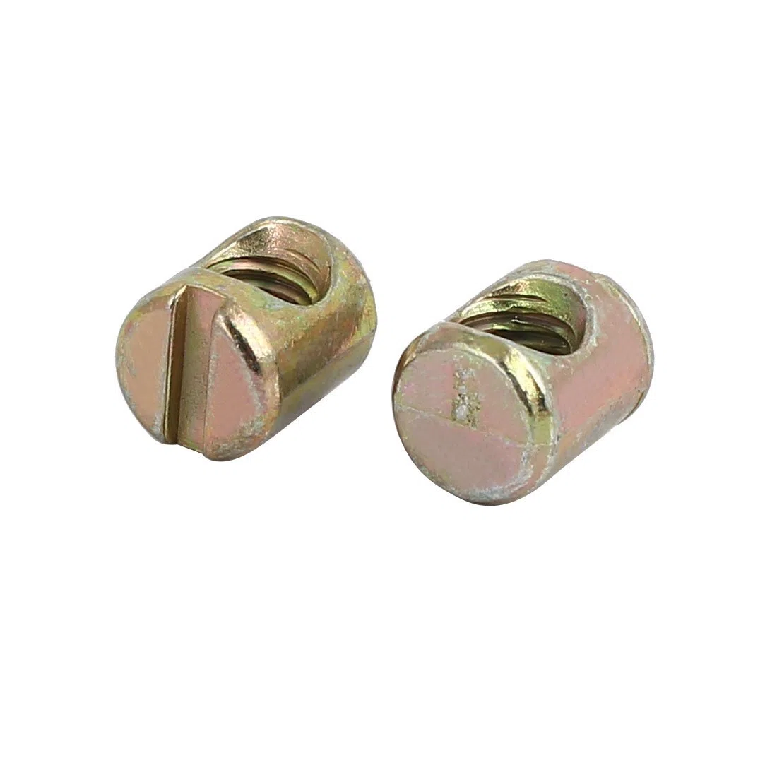 Sourcingmap M5 x 10 mm gelb verzinkt Kreuz Dübel Schlitz Barrel Muttern 30 Stück