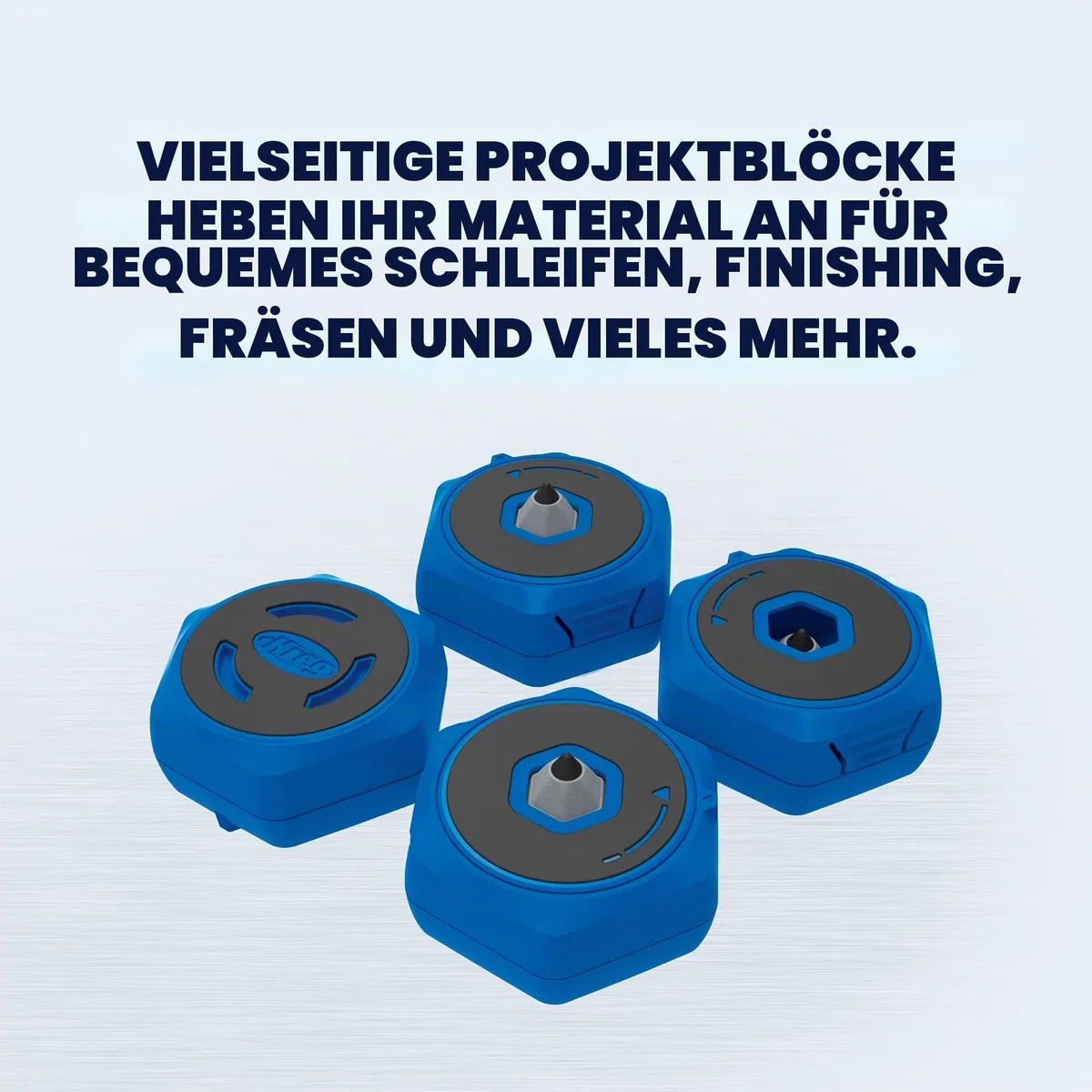 Kreg Anti-Rutsch Blöcke, Rutschfester Wekstückhalter mit herausdrehbarer Lackierspitze, perfekt zum Schleifen, Fräsen, Veredeln, 4er-Satz, Tragfähigkeit von 90 kg