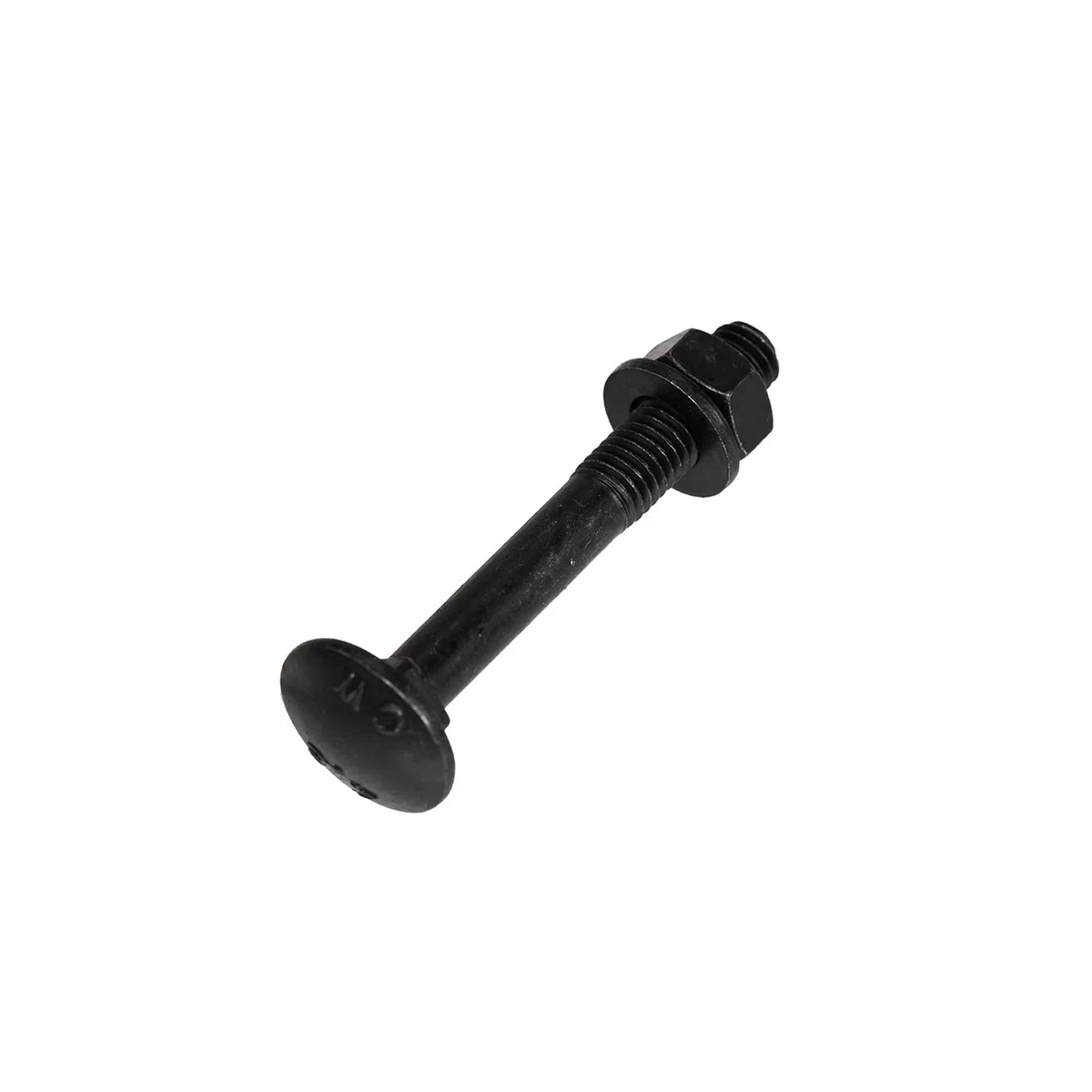Blackline Schlossschrauben mit Sechskantmuttern und Unterlegscheiben Schloßschrauben schwarz M8 x 70mm 25 Stück SW-13