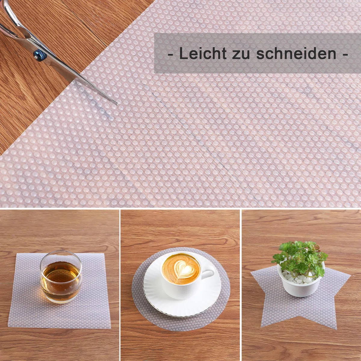 Regaleinlage für Vorratsschrank für Drahtregale: Durchsichtige wasserdichte Regaleinlage für Drahtregale - Dicke Einfach Schneidbare Kunststoff Einlage für Regale 29 x 400 cm Durchscheinend