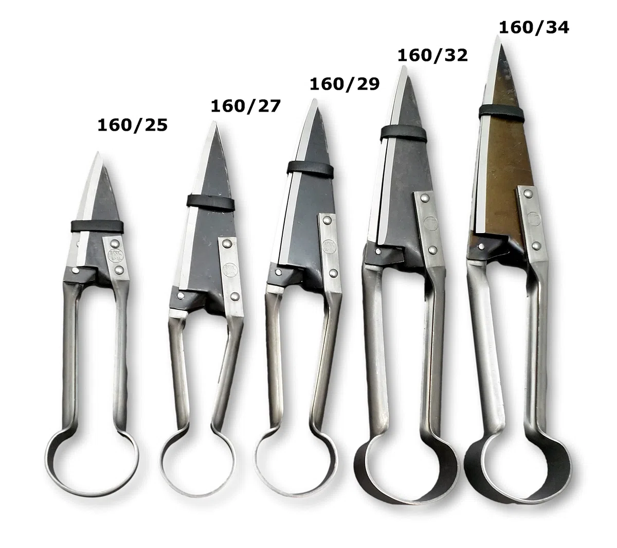Due Buoi Schafschere, gerade, DB 160/25 - Klingenlänge 5 cm – Gesamtlänge 25 cm