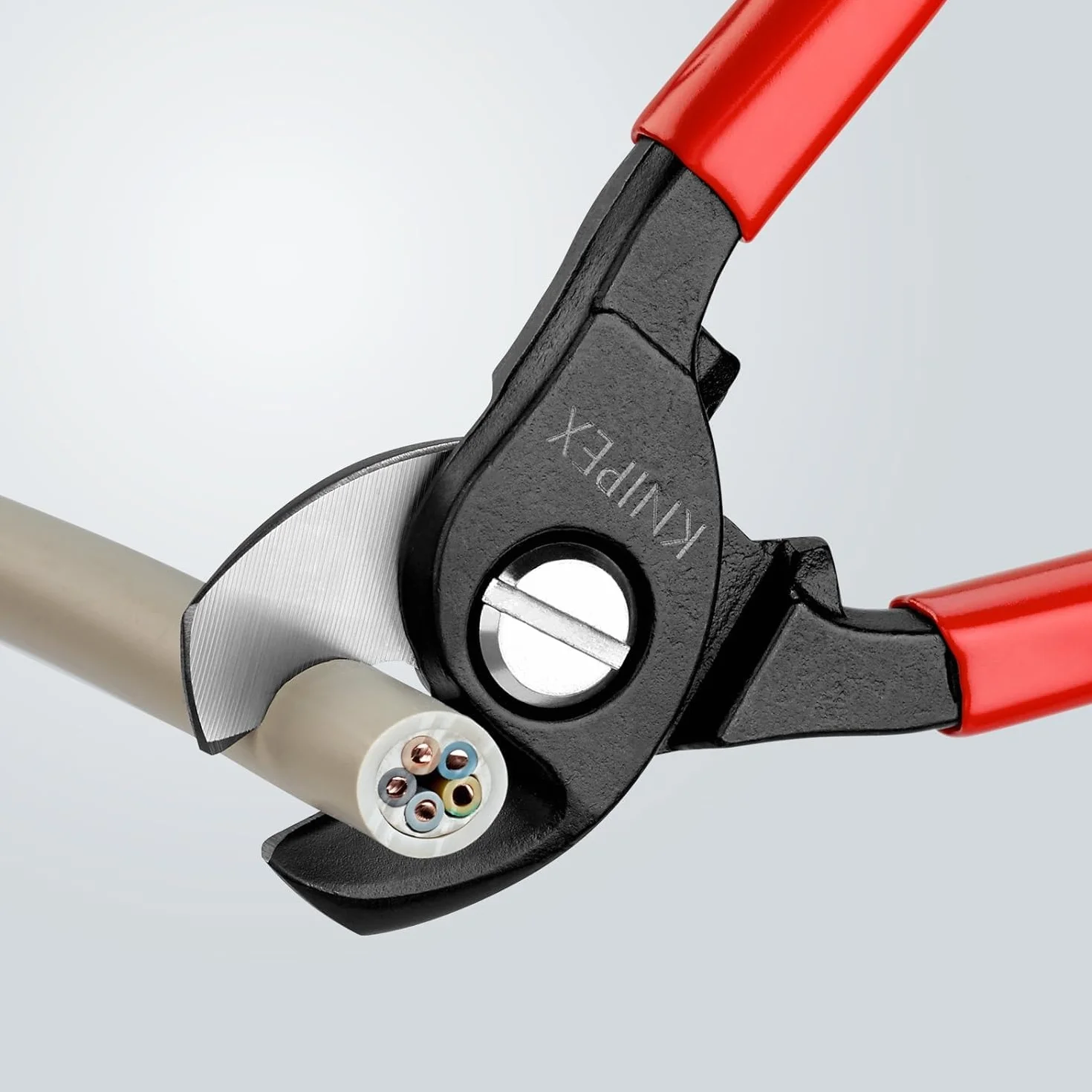 KNIPEX Kabelschere brüniert mit Kunststoff überzogen 165 mm, 95 11 165